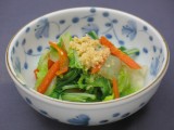 白菜と水菜と人参の生姜酢の物｜マルフクメディカルフーズ